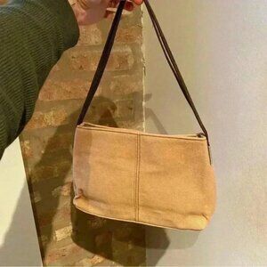 Crossroads Tan Small Shoulder Bag - Fabric, Excellent Condition small bag